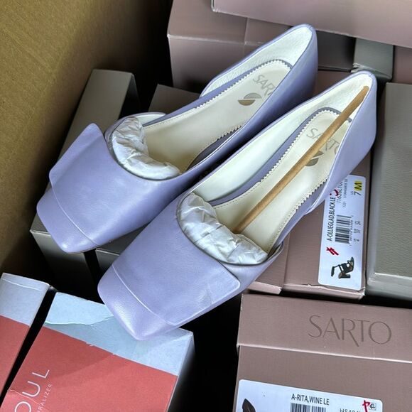 Franco Sarto Tracy Flats In Iris Leather - Picture 5 of 6